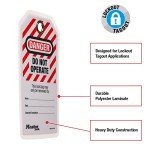 Master Lock OSHA Compliant Lockout Tags, 12 Pack