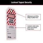 Master Lock OSHA Compliant Lockout Tags, 12 Pack