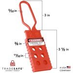 TRADESAFE Lockout Tagout Hasp - 3 Pack