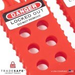 TRADESAFE Lockout Tagout Hasp - 3 Pack