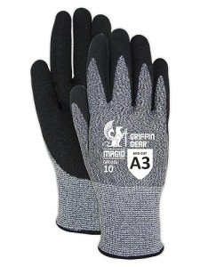 Nitrile Coated Cut-Resistant Work Gloves, 12 Pairs