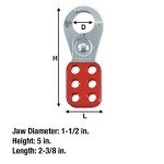 Master Lock Lockout Tagout Hasp with Vinyl Handle