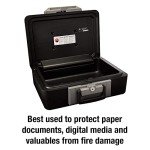 Fireproof Safe Box with Key Lock and Handle