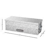 Stalwart Lock Box - Durable Metal Storage Chest