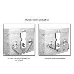 Stalwart Lock Box - Durable Metal Storage Chest