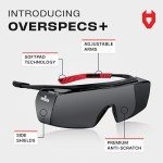 NoCry UV400 Safety Glasses for Over Eyeglasses