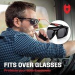 NoCry UV400 Safety Glasses for Over Eyeglasses