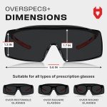 NoCry UV400 Safety Glasses for Over Eyeglasses