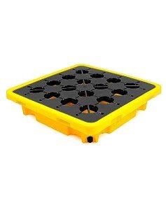 QWORK Yellow Drum Spill Containment Pallet, 2,000 lbs