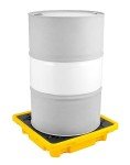 QWORK Yellow Drum Spill Containment Pallet, 2,000 lbs