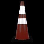 28" Traffic Cones Set with Reflective Collars