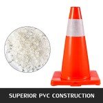 VEVOR 12-Pack 18" Safety Traffic Cones