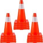 VEVOR 12-Pack 18" Safety Traffic Cones