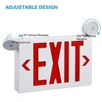 Red LED Emergency Exit Sign with Lights – 4 Pack