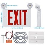 Red LED Emergency Exit Sign with Lights – 4 Pack