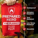 Prepared Hero 4-Pack Emergency Fire Blankets