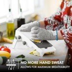 Cut Resistant Gloves Level 5 Protection – 2 Pairs