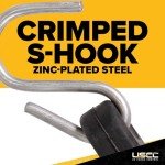 21" Rubber Bungee Cords with S-Hooks (50 Pack)
