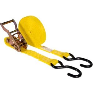 Heavy-Duty 1" x 20' Ratchet Strap with S Hook