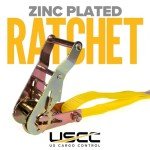 Heavy-Duty 1" x 20' Ratchet Strap with S Hook