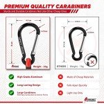 Heavy-Duty Bungee Cords with Carabiners and Clips