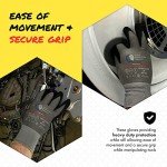 Heavy Duty Cut Resistant Work Gloves - 3 Pairs