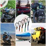 Heavy-Duty Bungee Cords with Carabiners and Clips