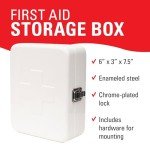Kikkerland Portable Steel First Aid Kit Case