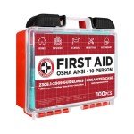 10-Person OSHA/ANSI First Aid Kit - 100 Pieces