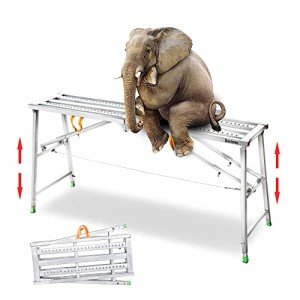 Adjustable Portable Scaffolding Platform with 600 LBS Capacity