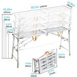 Adjustable Portable Scaffolding Platform with 600 LBS Capacity