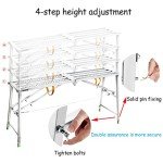 Adjustable Portable Scaffolding Platform with 600 LBS Capacity