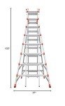 Little Giant SkyScraper M15 Aluminum Stepladder 8-15 ft