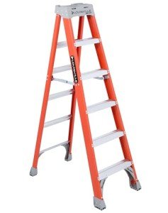 Louisville 6-Foot Fiberglass Step Ladder, 300 lbs