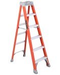 Louisville 6-Foot Fiberglass Step Ladder, 300 lbs