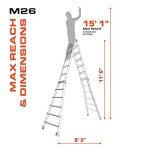Little Giant Velocity Multi-Position Ladder, 26 ft