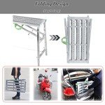 Portable Folding Scaffolding Ladder with Adjustable Height