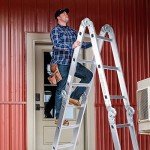 12.5ft Aluminum Multi-Purpose Folding Step Ladder