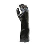 Chemical Resistant PVC Work Gloves - Large, Black