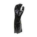 Chemical Resistant PVC Work Gloves - Large, Black