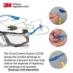 3M Virtua CCS Safety Glasses with Ear Plug Control