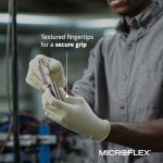 Disposable Latex Gloves - Ansell Microflex Diamond Grip
