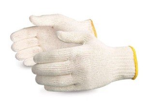 White Poly Cotton Knit Work Gloves - 240 Pack