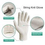 12 Pairs Cotton String Safety Work Gloves