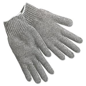 MCR Safety Large Gray Cotton/Polyester Knit Gloves
