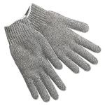 MCR Safety Large Gray Cotton/Polyester Knit Gloves