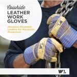 Wells Lamont Heavy Duty Leather Palm Work Gloves
