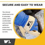 Wells Lamont Heavy Duty Leather Palm Work Gloves