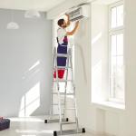 12.5ft Aluminum Multi-Purpose Folding Step Ladder