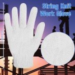 Cotton Glove Liners - 100 Pairs for Safety
